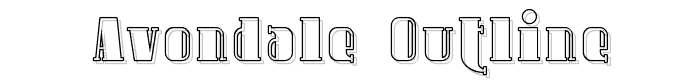 Avondale Outline font